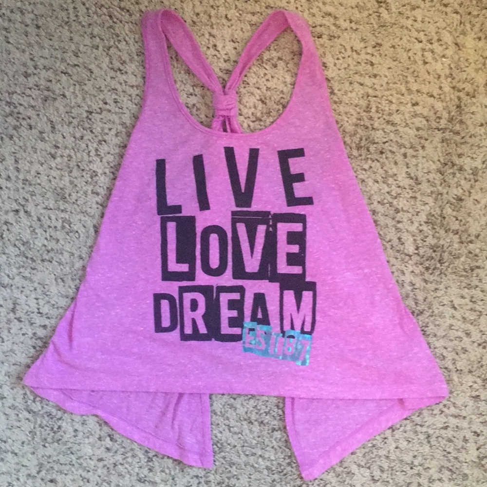 Slit back tank top.